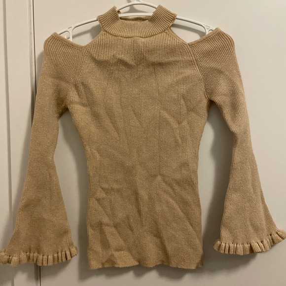 BlingBling Knit Top with flared sleeves - Picture 1 of 4